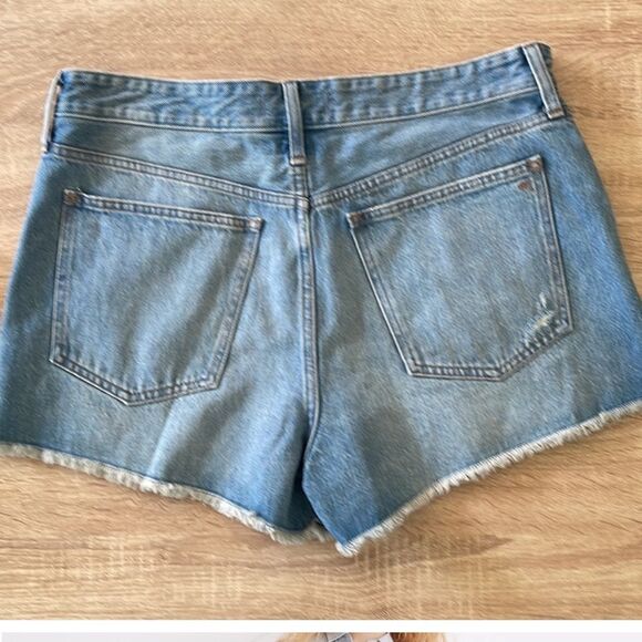 NWT madewell Relaxed Mid-Length Denim Shorts - Picture 4 of 4
